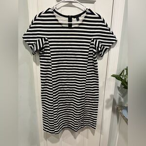 J Crew Striped Black and White Dress size XS